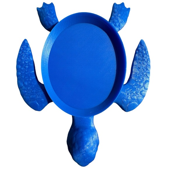 Two Piece Blue Turtle Soap Dish - Picture 3 of 5